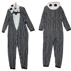 Nightmare Before Christmas Jack Skellington Striped Pajama S Black Halloween Fun